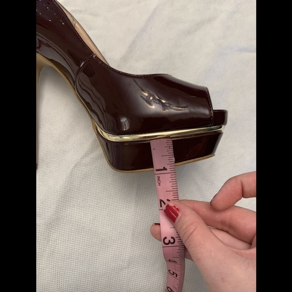 EUC $100 Aldo Wine Peep Toe Platform Pumps [ SZ US 8 ]‎ - Picture 12 of 12